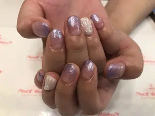 ネイル ネイルリボン 受付スタッフのネイルデザイン