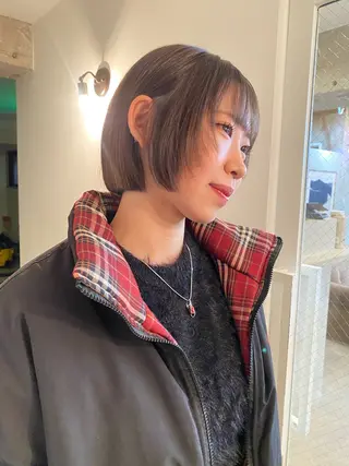 ショート カラー 竹内 柚子のヘアスタイル