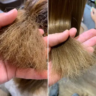 セミロング 凪の 旅先のヘアスタイル