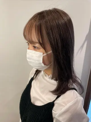 ミディアム カラー 大西 暦のヘアスタイル