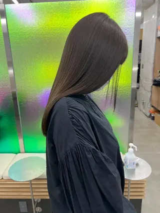 ミディアム カラー パーマ ヘアアレンジ 【ヘアケア特化型】 newi天王寺のヘアスタイル