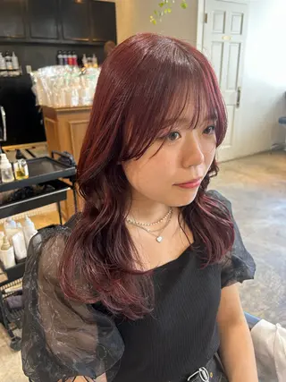 セミロング カラー ナチュラル大人っぽい スタイル　MAORIのヘアスタイル