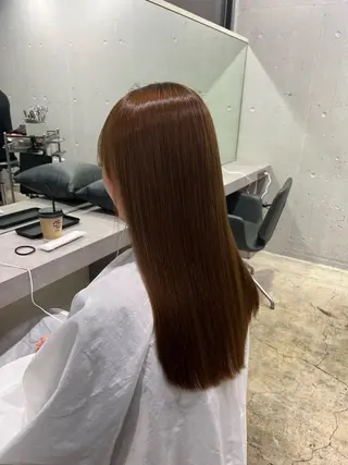 セミロング パーマ 縮毛矯正 特化生田のヘアスタイル