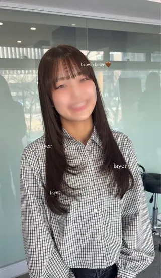 ロング カラー 坂本奈都美 🎀のヘアスタイル