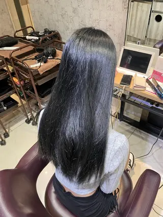 ロング 赤み消し艶カラー✨️ DAIGOのヘアスタイル