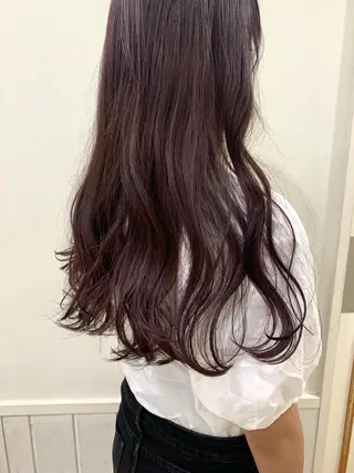 セミロング カラー ぱつっとボブ/ 小野あかねのヘアスタイル