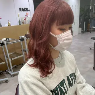 セミロング カラー ヘアアレンジ 松永 梨央のヘアスタイル