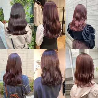 セミロング ✨色持ちの良い艶 カラー✨蟹江真世のヘアスタイル