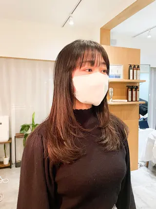 セミロング くびれミディアム/似 合わせ/鎌倉/edAのヘアスタイル