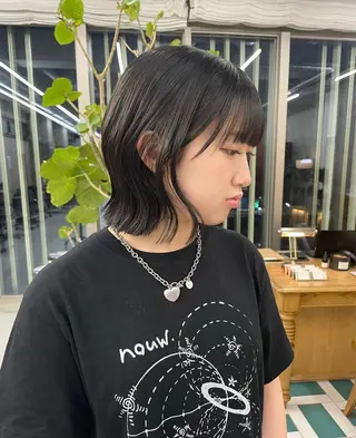 ショート カラー RIN🎀レイヤー/ ボブ/オリーブカラーのヘアスタイル