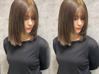 ミディアム カラー ayaka🫧 梅田ダブルカラーのヘアスタイル