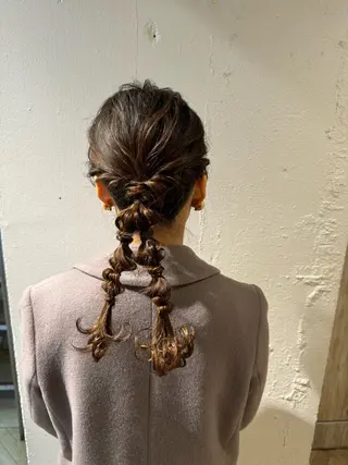 ヘアアレンジ 🍪ﾖｼｲﾊﾙﾈ🍪 ﾗﾍﾞﾝﾀﾞｰｶﾗｰのヘアスタイル