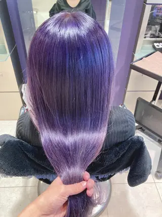 ロング カラー スキバサミを使わない カット🌼唯🌼のヘアスタイル