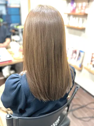 セミロング カラー ヘアアレンジ Recess hair所属・川内 政人のヘアスタイル