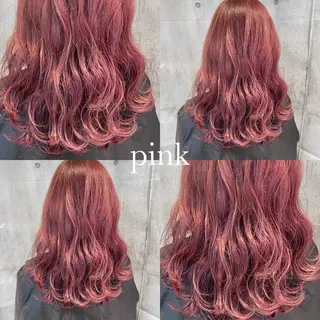 ミディアム カラー ウルフカット ハッシュカット/七海のヘアスタイル