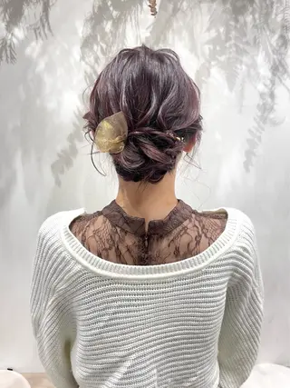 ロング ヘアアレンジ ヘアセット ✴︎Mai✴︎銀座のヘアスタイル