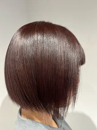 ショート カラー ショート・ボブ・髪 質改善🧡関　玲子のヘアスタイル