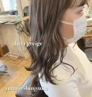 セミロング カラー パーマ ヘアアレンジ メンズ ワット 原宿のヘアスタイル