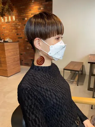 ショート 丹羽大喜 縮毛矯正/美髪矯正のヘアスタイル