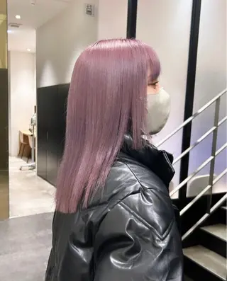 セミロング カラー パーマ ヘアアレンジ メンズ キッズ stylist 🌸 kana.のヘアスタイル