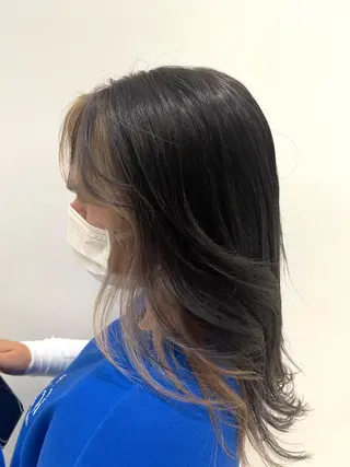 ロング カラー パーマ ヘアアレンジ 🌈インナーカラー ‘ショウマ’🌈のヘアスタイル