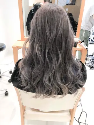 セミロング カラー Days 透明感カラーのヘアスタイル