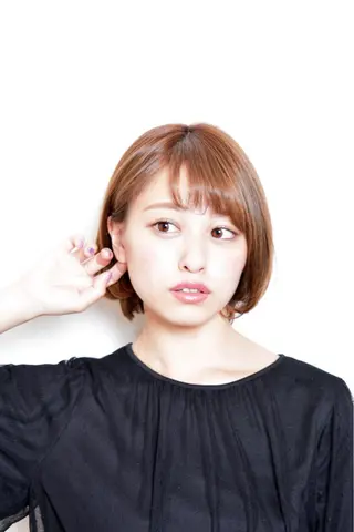 ミディアム カラー 前髪/ハイライト得意 安西駿一　【銀座】のヘアスタイル