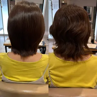 ミディアム センター南　髪質改善 大引　優のヘアスタイル