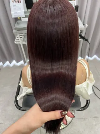 ロング カラー 柔らかオリーブ🌿 HIMARI🌻のヘアスタイル