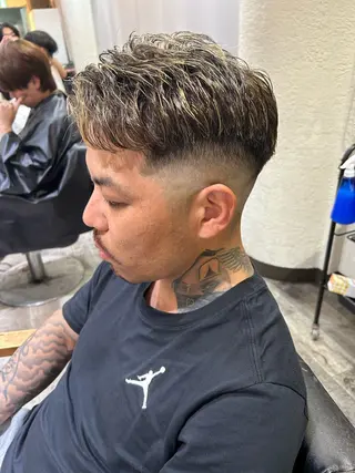 メンズ メンズ美容室 難波北川司のヘアスタイル