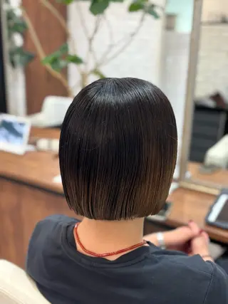 ショート 髪質改善縮毛50% OFF/吉田 響歌♡のヘアスタイル