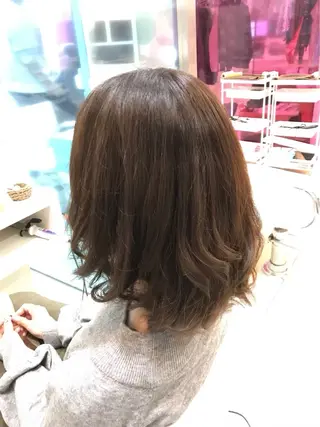 ミディアム [髪質改善カラー] 佐藤唯花🦋のヘアスタイル