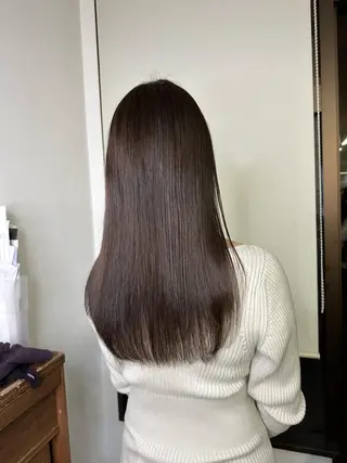 セミロング カラー peg.hair所属・ブリーチカラー🫧 森　凪沙のヘアスタイル