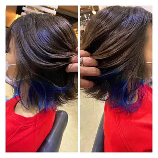 ショート カラー ヘアアレンジ 烏山 達也のヘアスタイル