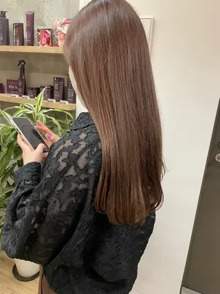 セミロング 岡本 拡夢のヘアスタイル