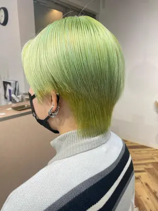 ショート カラー メンズ SHOTO ハイトー ン/ブロンドカラーのヘアスタイル