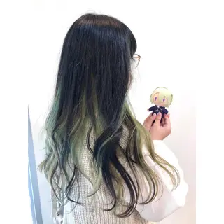 ロング カラー 推しカラー✨ オタク美容師ユウカのヘアスタイル