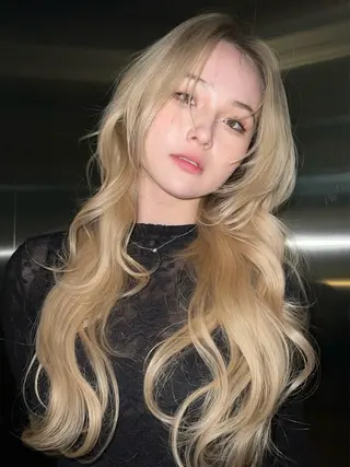 ロング カラー belle   表参道　terrace所属・抜きっぱなしブロンド /ハイトーン/カナタのヘアスタイル