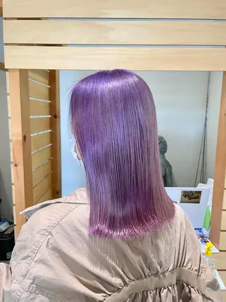 セミロング カラー ✨髪質改善🎨 杉本賢人のヘアスタイル
