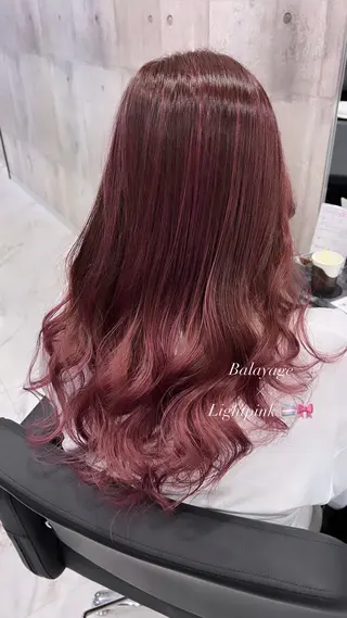セミロング カラー ♡🎀垢抜け透明感 カラーaomi🐇♡のヘアスタイル