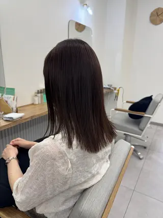 セミロング カラー Era　酒井秀則 【松山市駅徒歩1分】のヘアスタイル