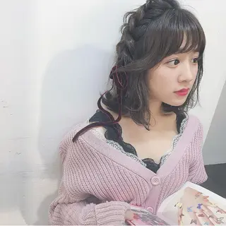 ミディアム カラー 長野 美沙のヘアスタイル