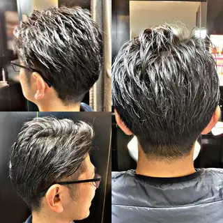 ミディアム メンズ 菅野 綺華のヘアスタイル
