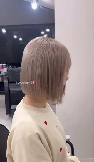 ショート カラー ハイトーン/ゆるふわ 🧚𖥔ׁTOMO♡のヘアスタイル