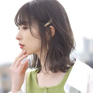 パーマ hoNua. 栄/透明感カラーのヘアスタイル