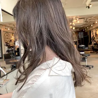 セミロング カラー ヘアアレンジ 【ダメージレス施術】 【透明感】北村 拓也のヘアスタイル