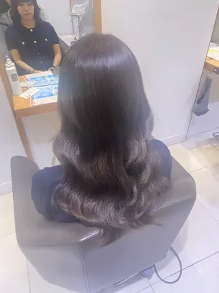 セミロング 💎ツヤ髪ストレート カラー💎かのんのヘアスタイル