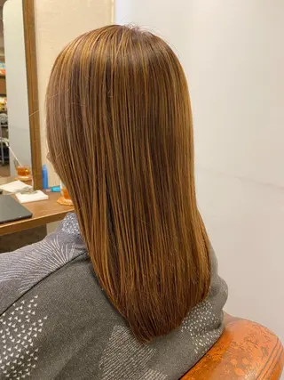 ロング カラー liL  hair サトウリョウタのヘアスタイル