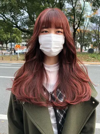 ロング カラー a rikaのヘアスタイル