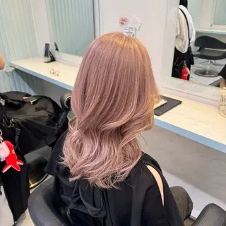 ロング カラー 暖色🩷透明感カラー ♡Maika♡のヘアスタイル
